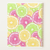 Helder Citrus Citroen Limoen Grapefruit Zomer Kuns Planner (Achterkant)