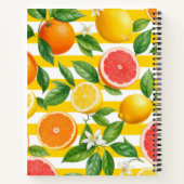 Helder Citrus Streep Notitieboek (Achterkant)