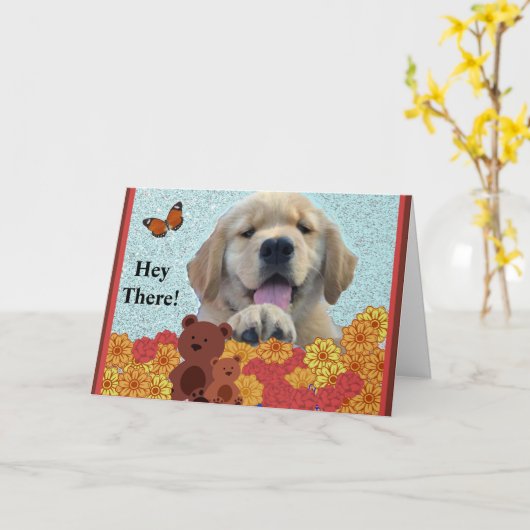 Helder Dag Someones op Kaart (Gele Bloem)