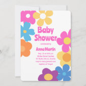 Helder Daisies Baby Shower Uitnodiging (Voorkant)