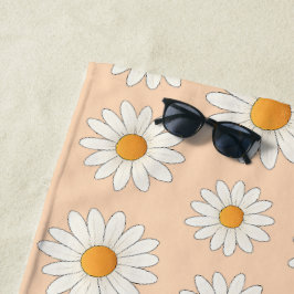 Helder Daisy Pattern – Bloemen Zomer Accessoire - Strandlaken