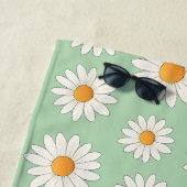 Helder Daisy Pattern – Bloemen Zomer Accessoire - Strandlaken (In situ)