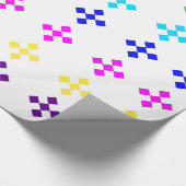 Helder damast inpakpapier (Hoek)