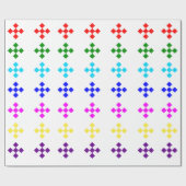 Helder damast inpakpapier (Vlak)