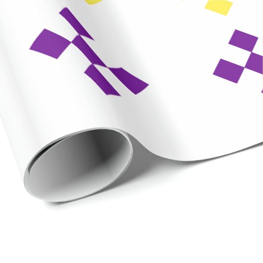 Helder damast inpakpapier (Rol Hoek)