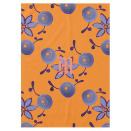 Helder decoratief groot bloemenpatroon tafelkleed