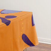 Helder decoratief groot bloemenpatroon tafelkleed (Voorbeeld)