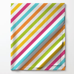 Helder Diagonaal Regenboog Strepen Patroon Stof