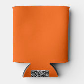 Helder Echte Oranje Effen Kleur Blikjeskoeler (Voorkant)