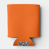 Helder Echte Oranje Effen Kleur Blikjeskoeler (Achterkant)
