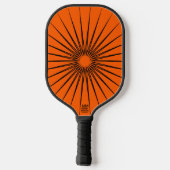 Helder Echte Oranje Effen Kleur Pickleball Paddle (Achterkant)