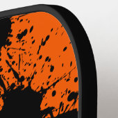 Helder Echte Oranje Effen Kleur Pickleball Paddle (Links Detail)