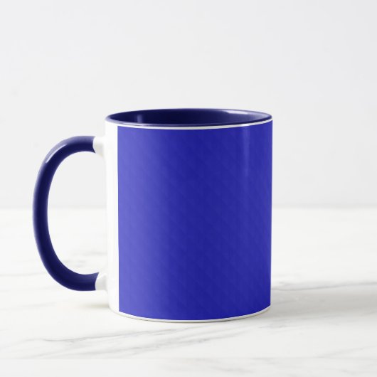 Helder effen neonblauw gestructureerd. mok (Links)