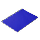 Helder effen neonblauw gestructureerd.  notitieboek (Linkerzijde)