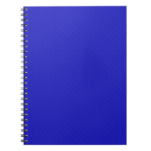 Helder effen neonblauw gestructureerd.  notitieboek (Voorkant)