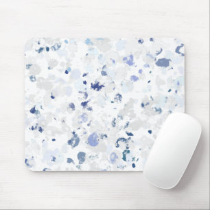Helder en Blauw en Grijs Spatten Muismat