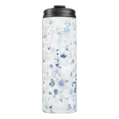 Helder en Blauw en Grijs Splatter Thermosbeker (Voorkant)