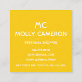 Helder en eenvoudig Visitekaartje met ronde Logo (Achterkant)