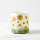 Helder en elegant ontwerp van zonnebloem koffiemok (Center)