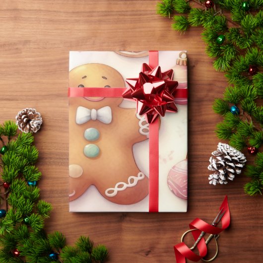 Helder en feestelijk kerstinpakpapier ontwerp cadeaupapier (Feestdagen Geschenken)