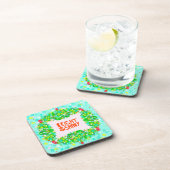 Helder en glanzend Wreath Bier Onderzetter (Rechterzijde)