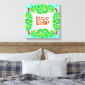 Helder en glanzend Wreath Canvas Afdruk (Insitu (Slaapkamer))