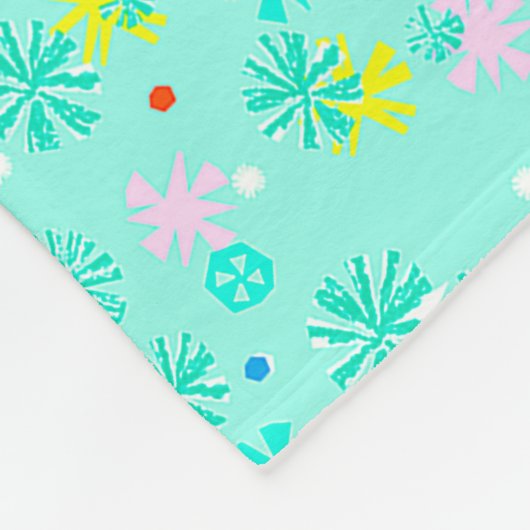 Helder en glanzend Wreath Fleece Deken (Hoek)