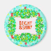 Helder en glanzend Wreath Magneet (Voorkant)