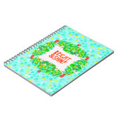 Helder en glanzend Wreath Notitieboek (Linkerzijde)