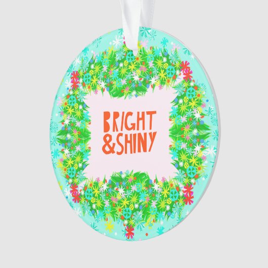 Helder en glanzend Wreath Ornament (voorkant)