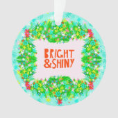 Helder en glanzend Wreath Ornament (voorkant)