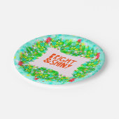 Helder en glanzend Wreath Papieren Bordje (Gekanteld)