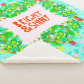 Helder en glanzend Wreath Sherpa Deken (3/4)