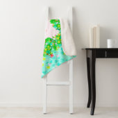 Helder en glanzend Wreath Sherpa Deken (In situ)