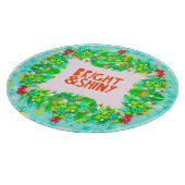 Helder en glanzend Wreath Snijplank (Hoek)