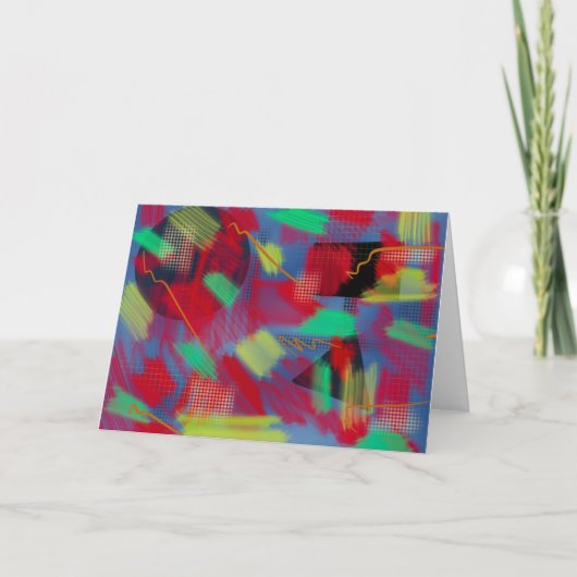 Helder en goedkoop Abstract digitaal kunstwerk lee Kaart (Voorkant)