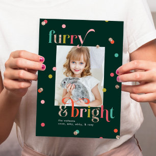 Helder en Harig Kerst Foto Kaart