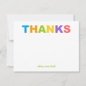 Helder en kleurrijk bedankt (Voorkant)