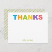 Helder en kleurrijk bedankt (Voorkant / Achterkant)