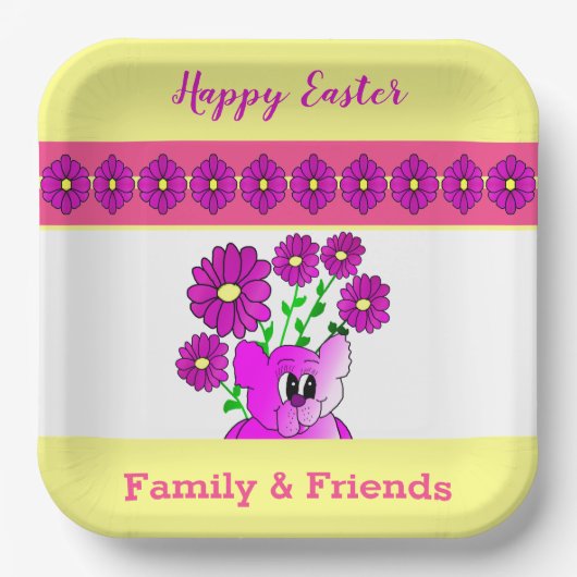 Helder en kleurrijk Beer Papieren Bordje (Voorkant)