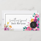 Helder en Kleurrijk Cadeau Certificaat Wilde Bloem (Voorkant)