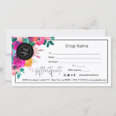 Helder en Kleurrijk Cadeau Certificaat Wilde Bloem (Achterkant)