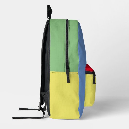 Helder en kleurrijk gepersonaliseerd bedrukte rugzak (Links)