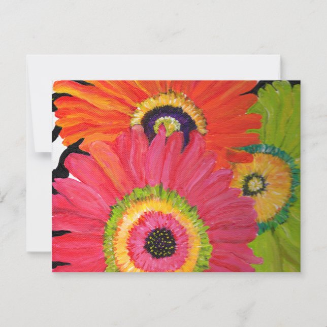 Helder en kleurrijk Gerbera Daisies (Voorkant)