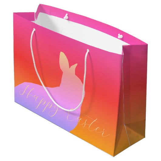 Helder en kleurrijk groot cadeauzakje (Achterkant Gekanteld)