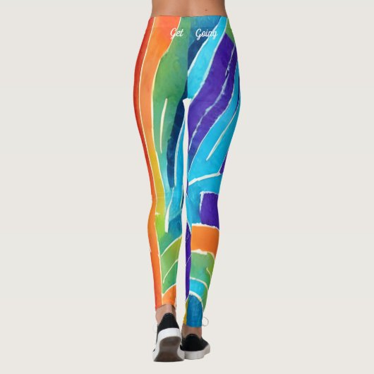 Helder en kleurrijk leggings (Achterkant)