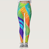 Helder en kleurrijk leggings (Voorkant)