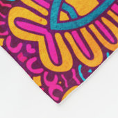 Helder en kleurrijk Mandala Fleece Deken (Hoek)