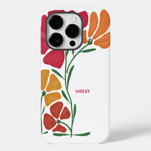 Helder en Kleurrijk Roze, Oranje & Goud iPhone 14 Plus Hoesje