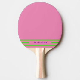 Helder en Kleurrijk Roze Ping Pong Batje